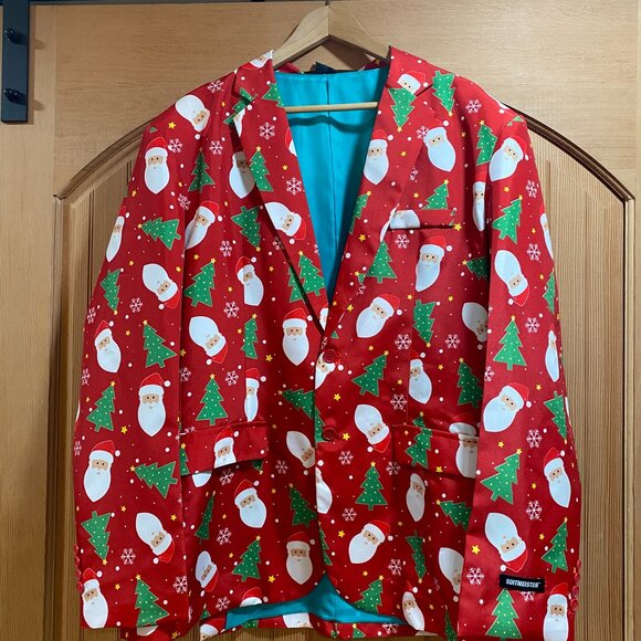 NWOT Men's Suitmeister Santa Suit Holiday Size XL - Picture 5 of 12